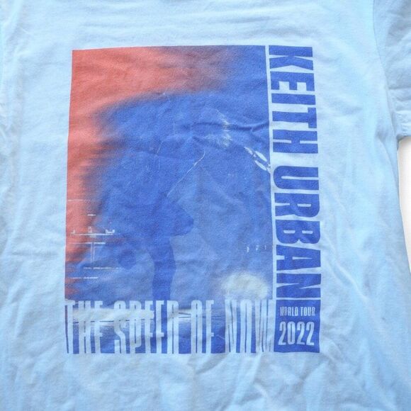 Comfort Colors Keith Urban World Tour 2022 The Speed of Now T-Shirt Unisex M - Picture 4 of 6